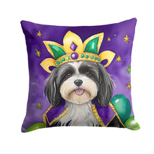 Load image into Gallery viewer, Havanese King of Mardi Gras Throw Pillow - 14x14 Decorative Pillow – Art for Your Home &amp; Patio