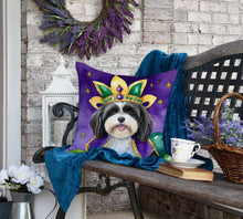 Load image into Gallery viewer, Havanese King of Mardi Gras Throw Pillow