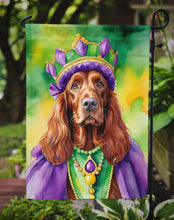 Load image into Gallery viewer, Irish Setter King of Mardi Gras Garden Flag - Vibrant Dog-Themed Yard Decor by Caroline's Treasures