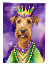 Load image into Gallery viewer, Irish Terrier King of Mardi Gras House Flag