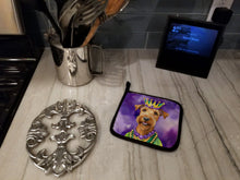 Load image into Gallery viewer, Irish Terrier King of Mardi Gras Pot Holders - Set of 2 Decorative Kitchen Helpers | Made in the USA