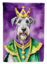 Load image into Gallery viewer, Irish Wolfhound King of Mardi Gras Garden Flag - Vibrant Dog-Themed Yard Decor by Caroline's Treasures