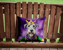 Load image into Gallery viewer, Irish Wolfhound King of Mardi Gras Throw Pillow - 14x14 Decorative Pillow – Art for Your Home &amp; Patio