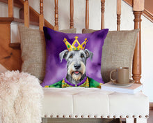 Load image into Gallery viewer, Irish Wolfhound King of Mardi Gras Throw Pillow - 14x14 Decorative Pillow – Art for Your Home &amp; Patio