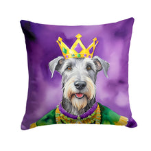 Load image into Gallery viewer, Irish Wolfhound King of Mardi Gras Throw Pillow - 14x14 Decorative Pillow – Art for Your Home &amp; Patio
