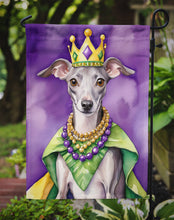 Load image into Gallery viewer, Italian Greyhound King of Mardi Gras Garden Flag - Vibrant Dog-Themed Yard Decor by Caroline's Treasures