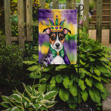 Load image into Gallery viewer, Jack Russell Terrier King of Mardi Gras Garden Flag - Vibrant Dog-Themed Yard Decor by Caroline's Treasures