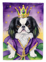 Load image into Gallery viewer, Japanese Chin King of Mardi Gras Garden Flag - Vibrant Dog-Themed Yard Decor by Caroline's Treasures