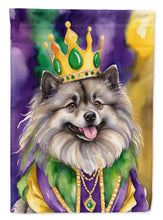 Load image into Gallery viewer, Keeshond King of Mardi Gras House Flag