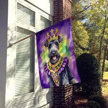 Load image into Gallery viewer, Kerry Blue Terrier King of Mardi Gras House Flag