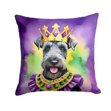 Load image into Gallery viewer, Kerry Blue Terrier King of Mardi Gras Throw Pillow - 14x14 Decorative Pillow – Art for Your Home &amp; Patio
