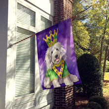 Load image into Gallery viewer, Komondor King of Mardi Gras House Flag