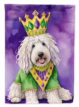 Load image into Gallery viewer, Komondor King of Mardi Gras House Flag