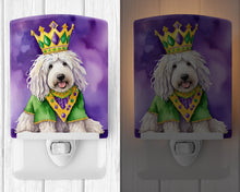 Load image into Gallery viewer, Komondor King of Mardi Gras Ceramic Night Light