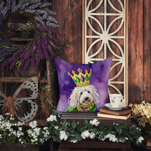 Load image into Gallery viewer, Komondor King of Mardi Gras Throw Pillow