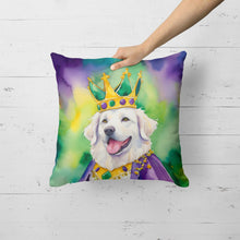 Load image into Gallery viewer, Kuvasz King of Mardi Gras Throw Pillow