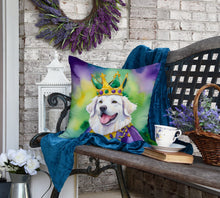 Load image into Gallery viewer, Kuvasz King of Mardi Gras Throw Pillow