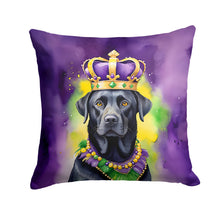 Load image into Gallery viewer, Labrador Retriever King of Mardi Gras Throw Pillow