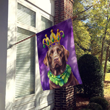 Load image into Gallery viewer, Labrador Retriever King of Mardi Gras House Flag