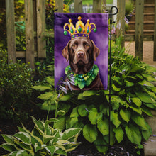 Load image into Gallery viewer, Labrador Retriever King of Mardi Gras Garden Flag - Vibrant Dog-Themed Yard Decor by Caroline's Treasures
