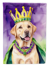 Load image into Gallery viewer, Labrador Retriever King of Mardi Gras House Flag