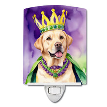 Load image into Gallery viewer, Labrador Retriever King of Mardi Gras Ceramic Night Light