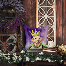 Load image into Gallery viewer, Labrador Retriever King of Mardi Gras Throw Pillow