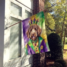 Load image into Gallery viewer, Labradoodle King of Mardi Gras House Flag