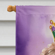Load image into Gallery viewer, Labradoodle King of Mardi Gras House Flag