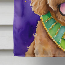 Load image into Gallery viewer, Labradoodle King of Mardi Gras House Flag