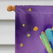 Load image into Gallery viewer, Labradoodle King of Mardi Gras House Flag