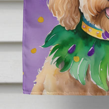 Load image into Gallery viewer, Labradoodle King of Mardi Gras House Flag