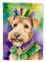 Load image into Gallery viewer, Lakeland Terrier King of Mardi Gras House Flag