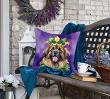 Load image into Gallery viewer, Leonberger King of Mardi Gras Throw Pillow