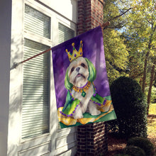 Load image into Gallery viewer, Lhasa Apso King of Mardi Gras House Flag