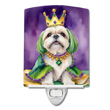 Load image into Gallery viewer, Lhasa Apso King of Mardi Gras Ceramic Night Light