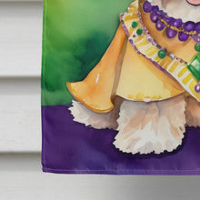 Load image into Gallery viewer, Maltipoo King of Mardi Gras House Flag