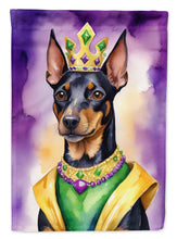 Load image into Gallery viewer, Manchester Terrier King of Mardi Gras Garden Flag - Vibrant Dog-Themed Yard Decor by Caroline's Treasures