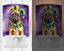Load image into Gallery viewer, Mastiff King of Mardi Gras Ceramic Night Light