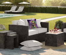 Load image into Gallery viewer, Mastiff King of Mardi Gras Throw Pillow