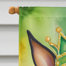 Load image into Gallery viewer, Miniature Pinscher King of Mardi Gras House Flag
