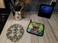 Load image into Gallery viewer, Miniature Pinscher King of Mardi Gras Pot Holders - Set of 2 Decorative Kitchen Helpers | Made in the USA
