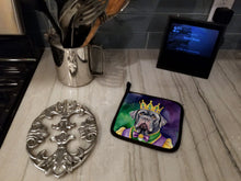 Load image into Gallery viewer, Neapolitan Mastiff King of Mardi Gras Pot Holders - Set of 2 Decorative Kitchen Helpers | Made in the USA