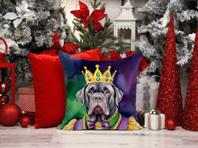 Load image into Gallery viewer, Neapolitan Mastiff King of Mardi Gras Throw Pillow - 14x14 Decorative Pillow – Art for Your Home &amp; Patio