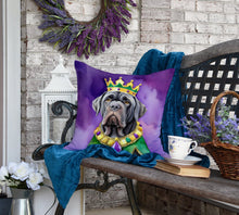 Load image into Gallery viewer, Neapolitan Mastiff King of Mardi Gras Throw Pillow