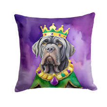 Load image into Gallery viewer, Neapolitan Mastiff King of Mardi Gras Throw Pillow