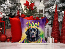 Load image into Gallery viewer, Newfoundland King of Mardi Gras Throw Pillow - 14x14 Decorative Pillow – Art for Your Home &amp; Patio
