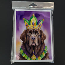 Load image into Gallery viewer, Newfoundland King of Mardi Gras Greeting Cards - Blank Note Cards – 8-Pack of Artist-Designed Cards with Envelopes