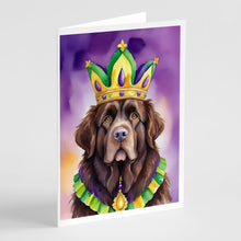 Load image into Gallery viewer, Newfoundland King of Mardi Gras Greeting Cards - Blank Note Cards – 8-Pack of Artist-Designed Cards with Envelopes