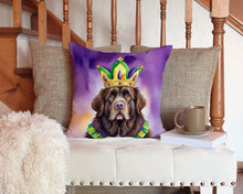 Load image into Gallery viewer, Newfoundland King of Mardi Gras Throw Pillow - 14x14 Decorative Pillow – Art for Your Home &amp; Patio